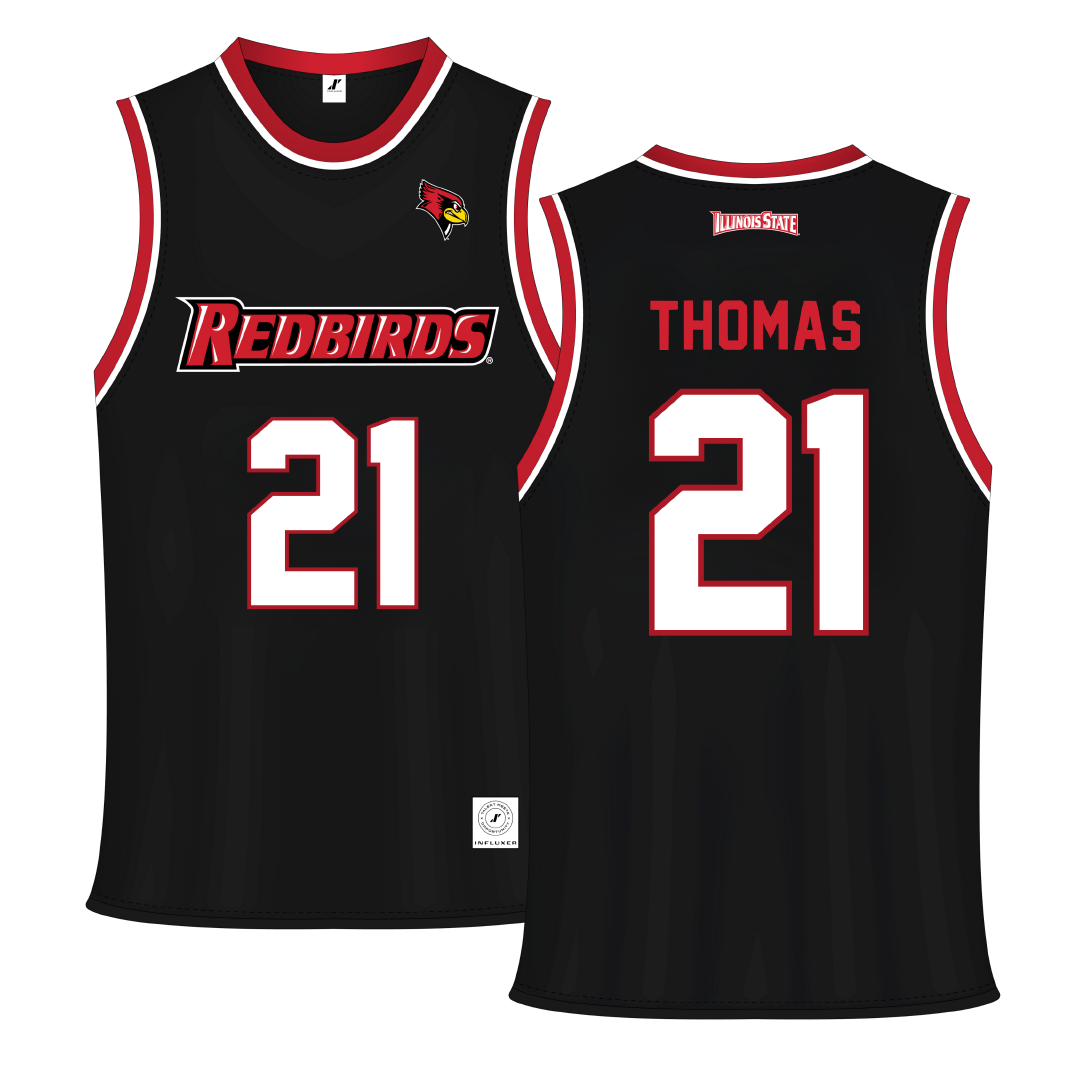 Illinois State University Black Basketball Jersey - #21 Nevaeh Thomas