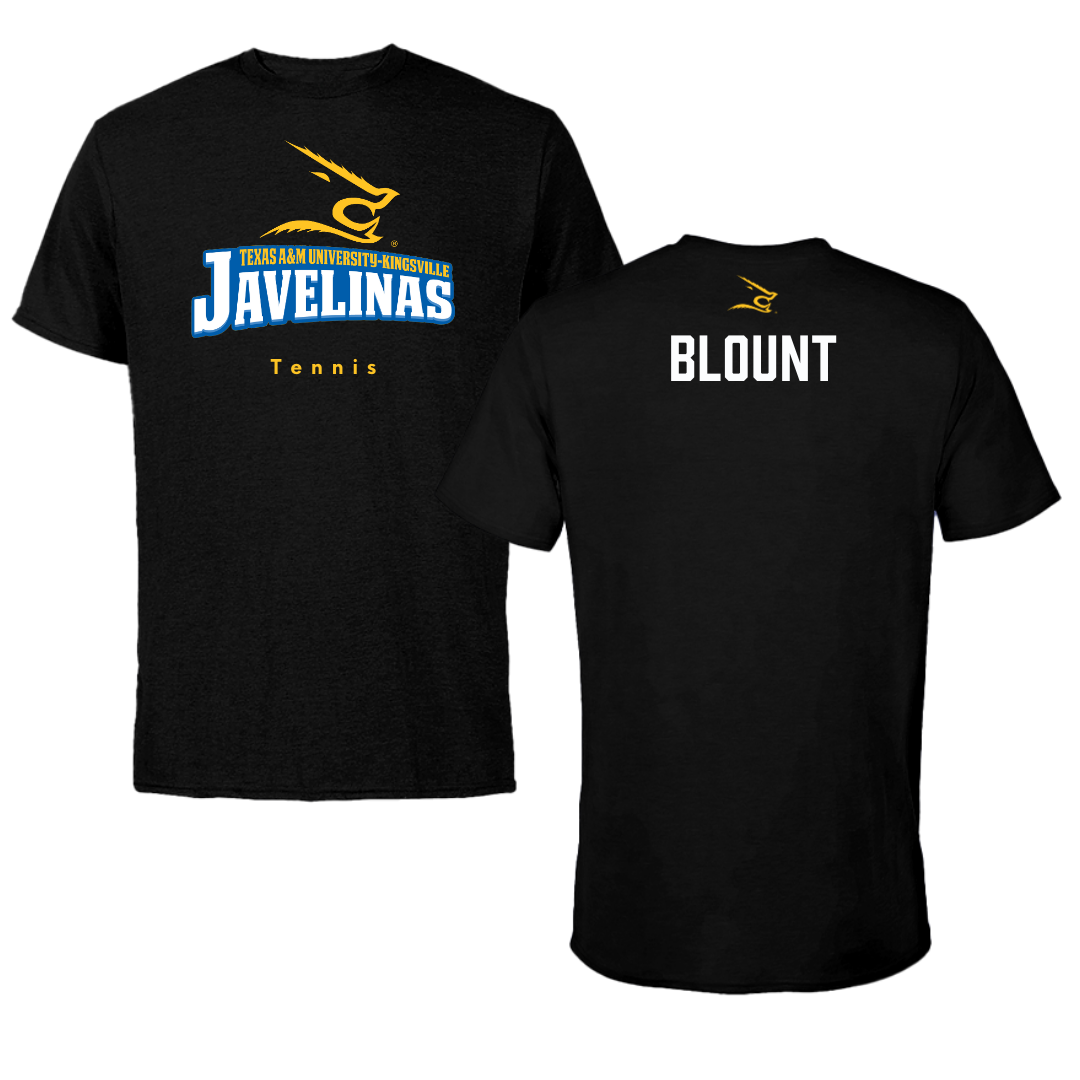 Texas A&M University-Kingsville Tennis Black Tee - Kaitlin Blount