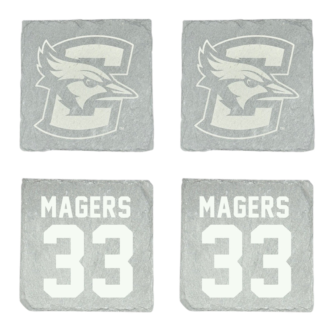 Creighton University Baseball Stone Coaster (4 Pack)  - #33 Wilson Magers