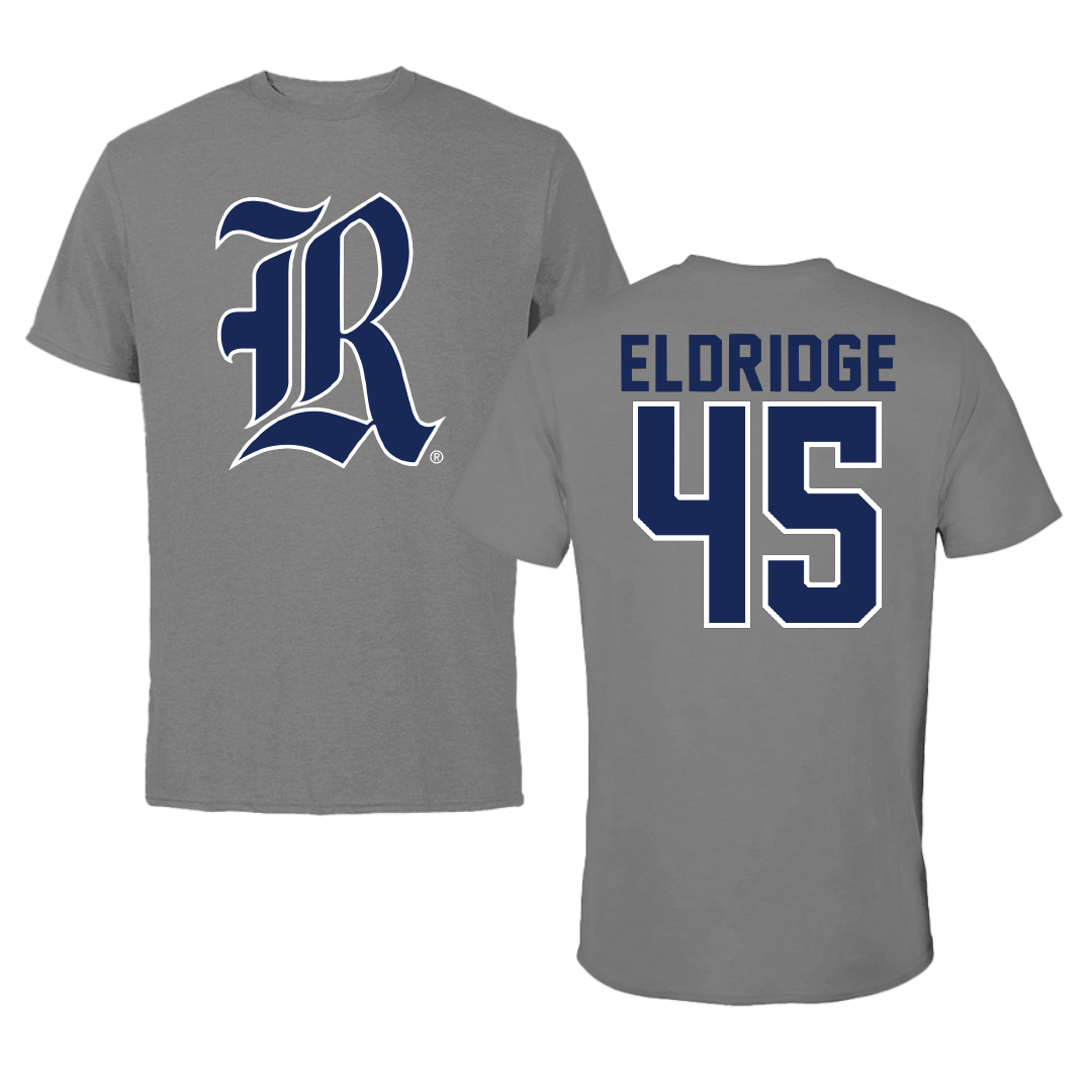 Rice University Baseball Dark Gray Tee - #45 Barrett Eldridge
