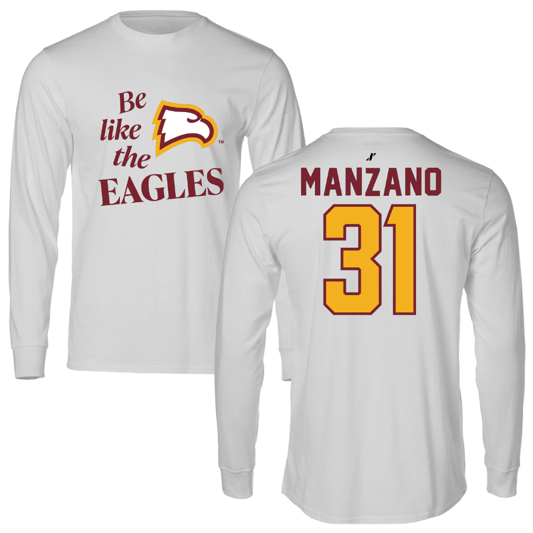 Winthrop University Soccer Light Gray Be Like Us Long Sleeve - #31 Andres Manzano