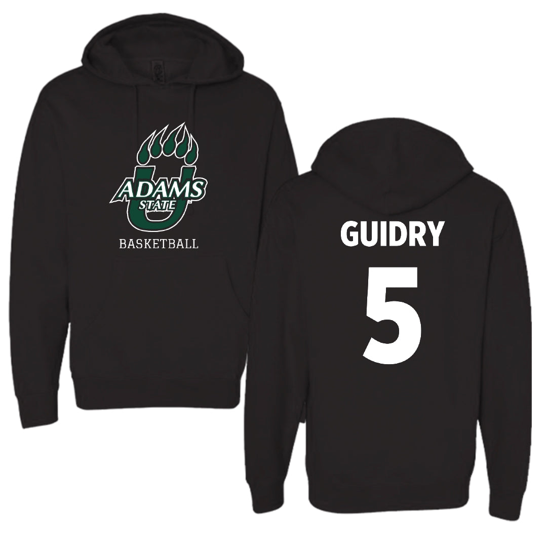 Adams State University Basketball Black Hoodie - #5 Jerrick Guidry