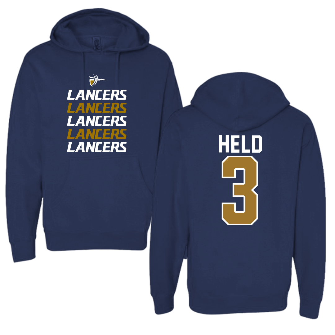 California Baptist University Soccer Navy General Hoodie - #3 Taylor Held