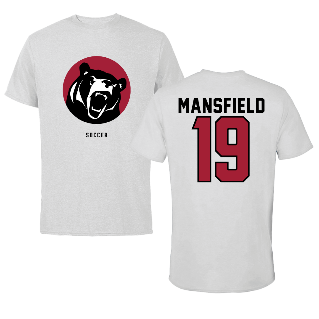 Lenoir-Rhyne University Soccer Light Gray Tee - #19 Frankie Mansfield