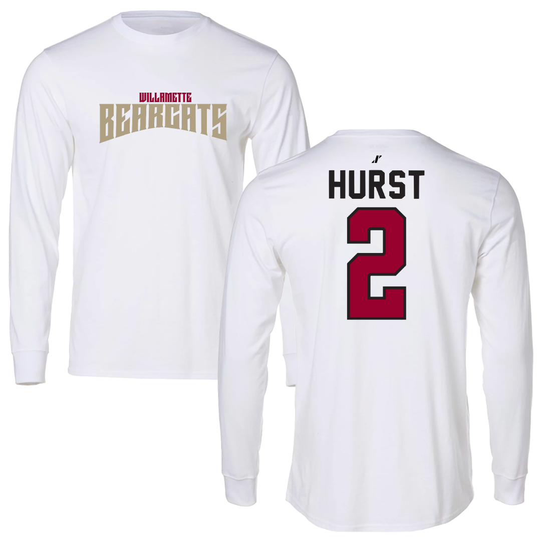 Willamette University Basketball White Classic Long Sleeve - #2 Will Hurst