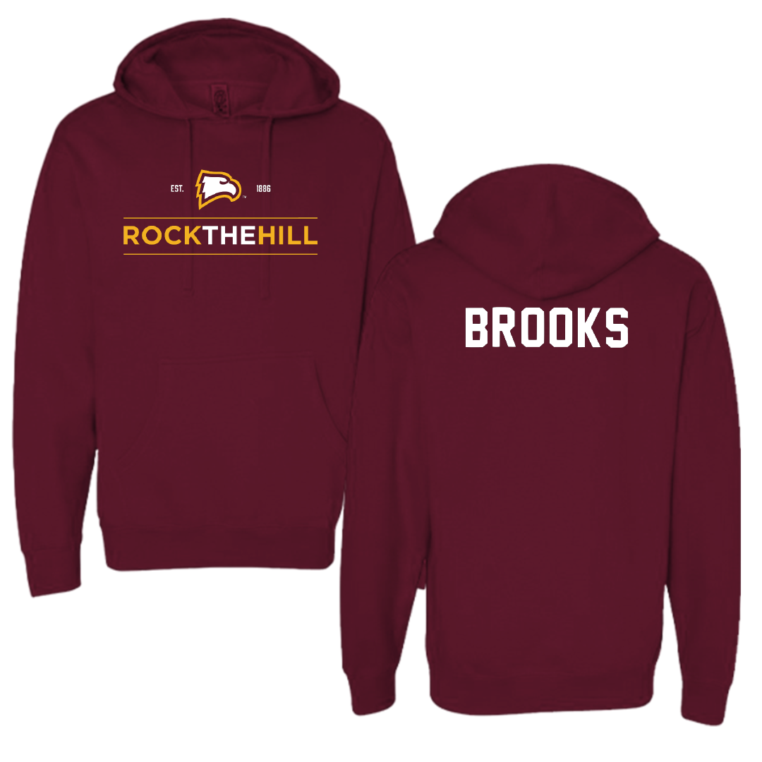 Winthrop University TF and XC Garnet General Hoodie - DeAngelo Brooks