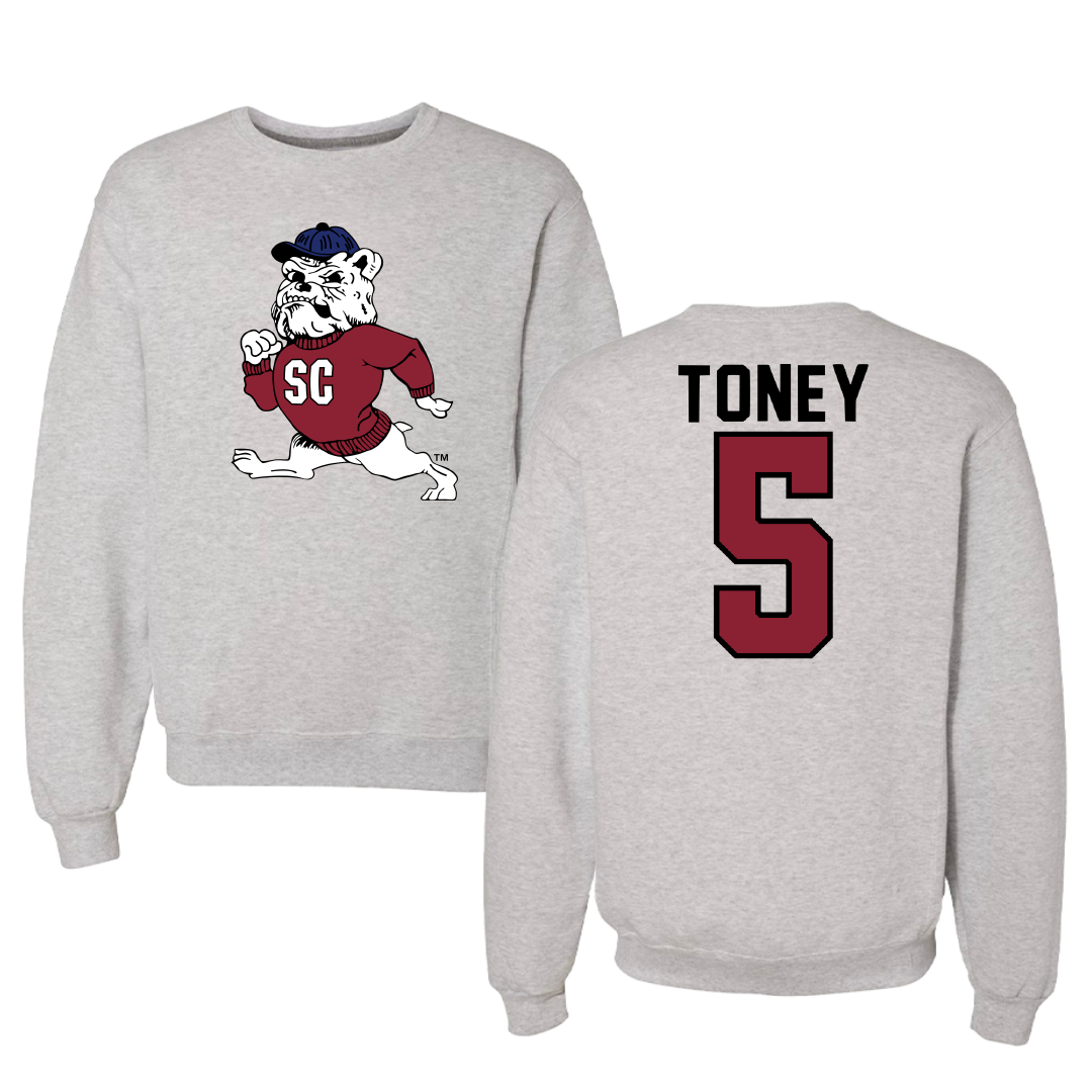 South Carolina State University Football Gray Crewneck - #5 Keshawn Toney