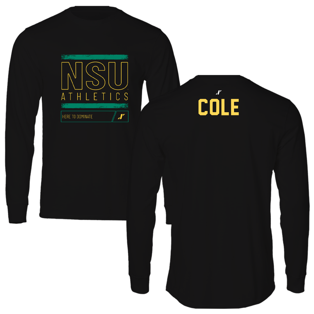 Norfolk State University TF and XC Black Dominate Long Sleeve - Kai Cole