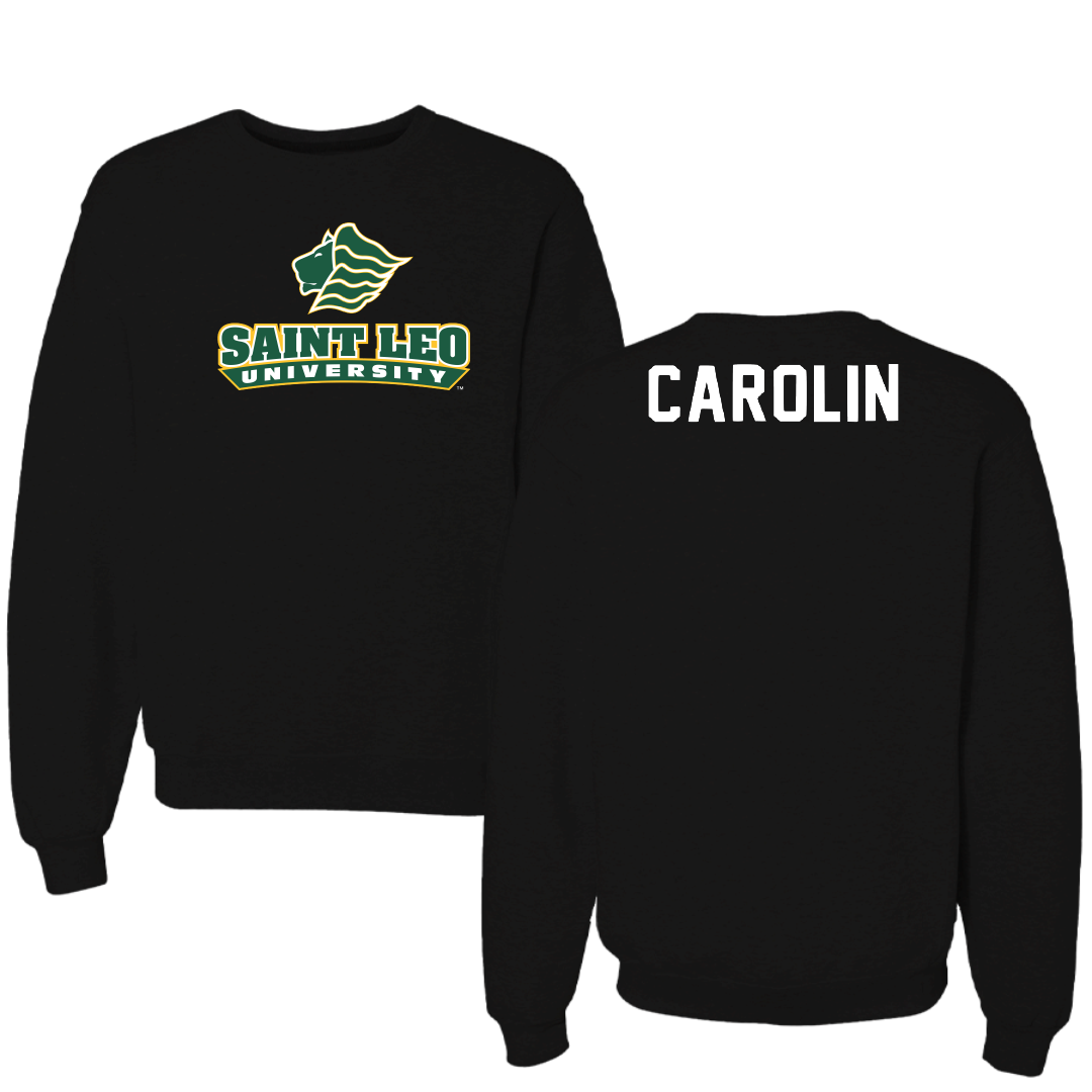 Saint Leo University Lacrosse Black Crewneck - Alex Carolin