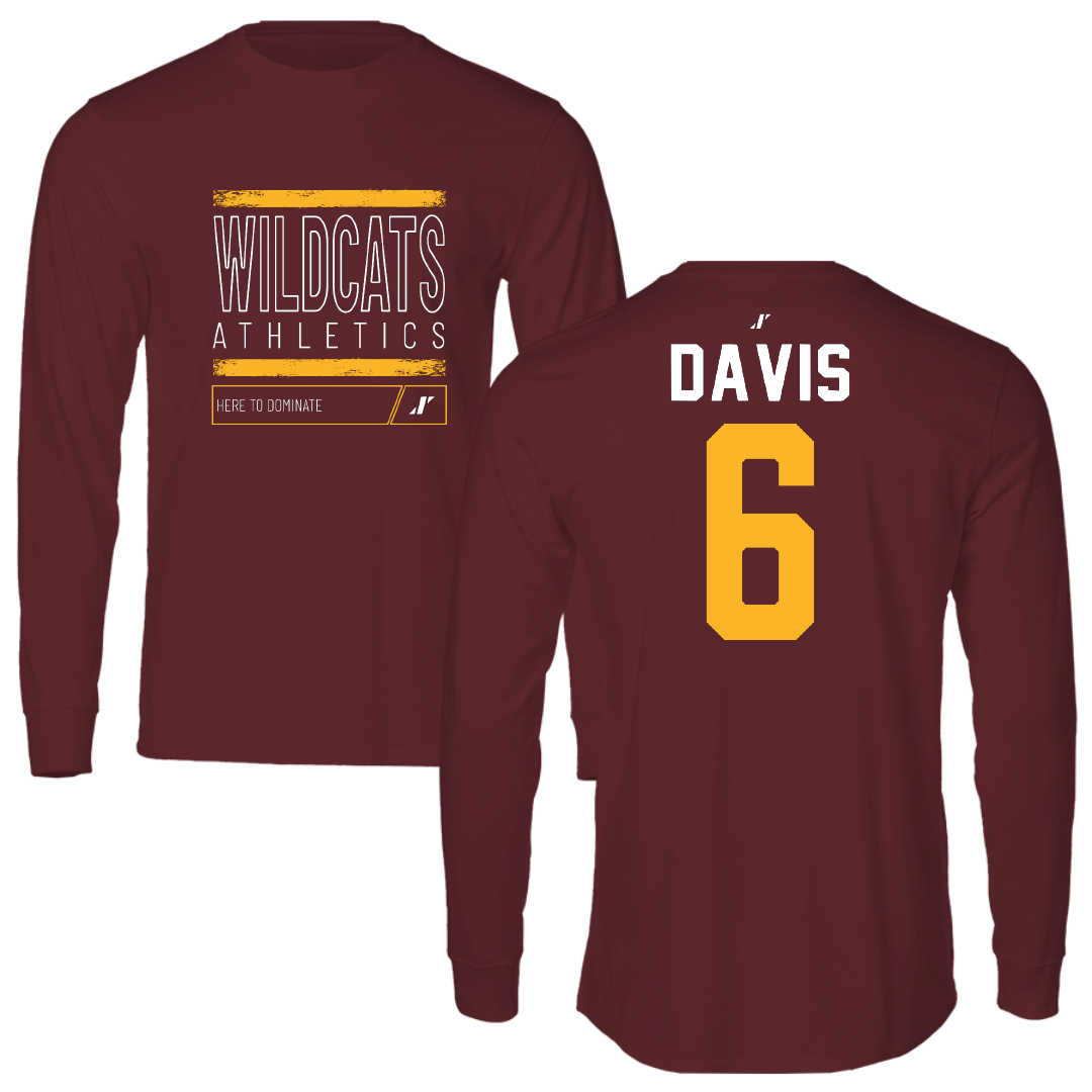 Bethune-Cookman University Volleyball Maroon Dominate Long Sleeve - #6 Rylee Davis