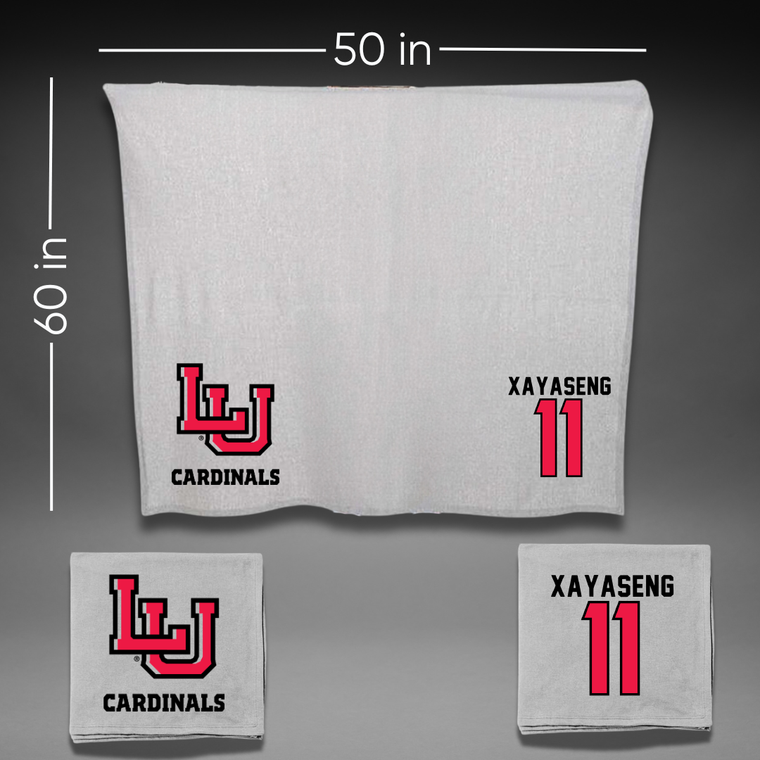 Lamar University Softball Gray Blanket - #11 Kalyn Xayaseng
