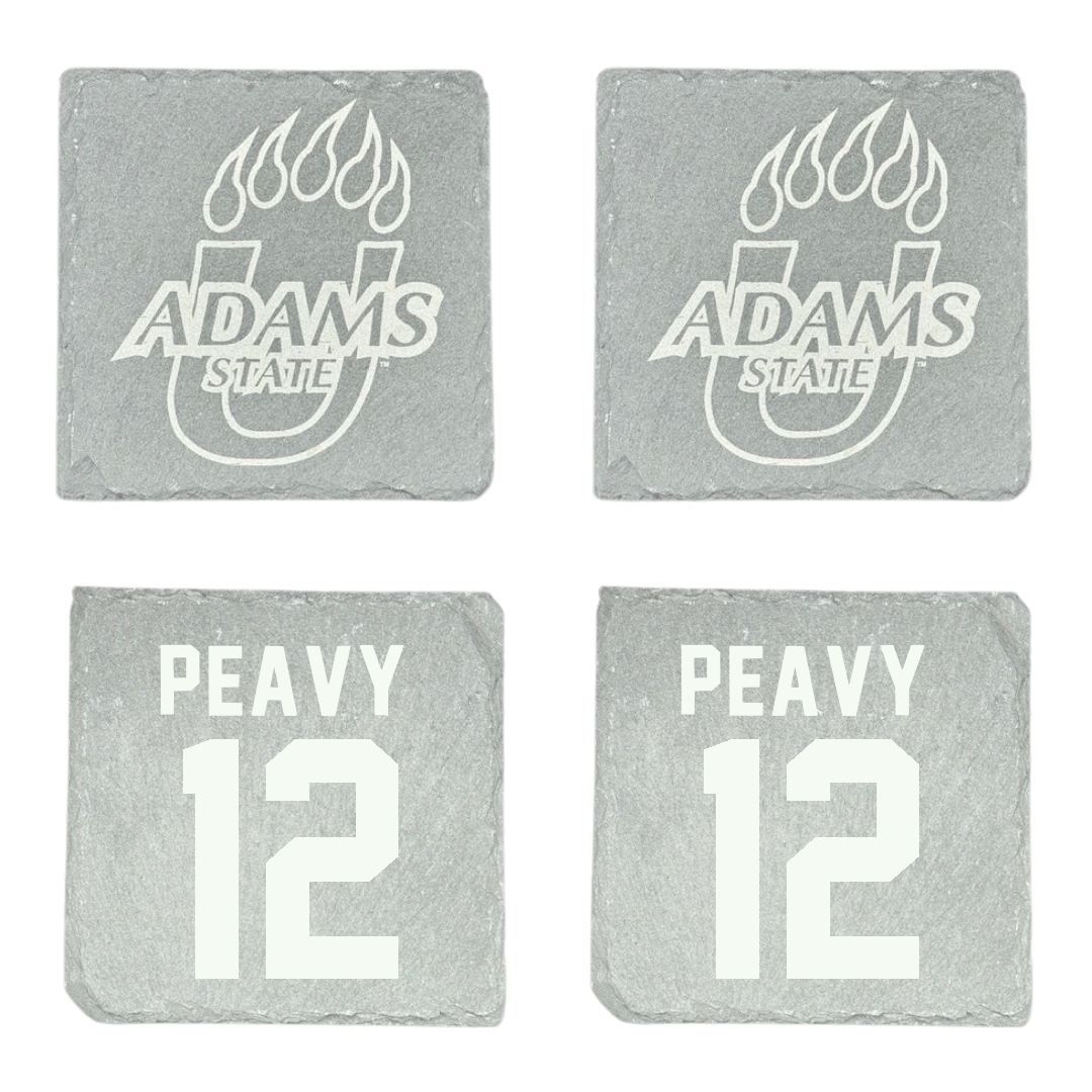 Adams State University Basketball Stone Coaster (4 Pack)  - #12 Daisha Peavy