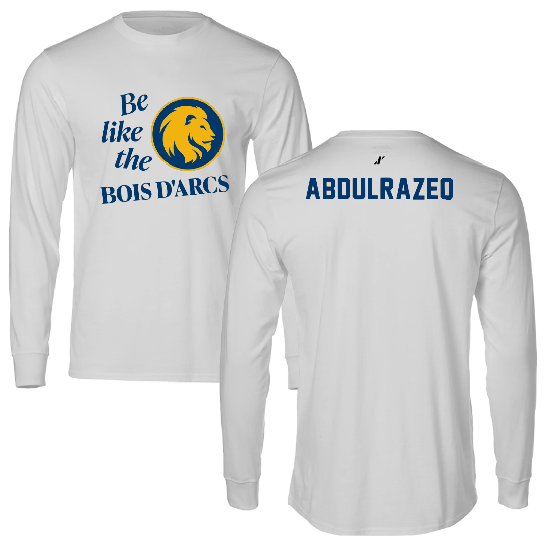 East Texas A&M University TF and XC Light Gray Be Like Us Performance Long Sleeve - Yosef Abdulrazeq