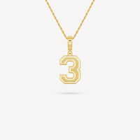 Gold Presidents Pendant and Chain - #3 Chesney Miles