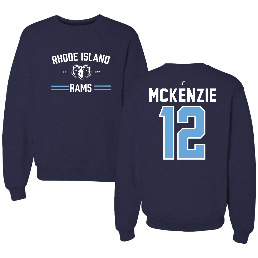University of Rhode Island Baseball Navy General Crewneck - #12 Brody McKenzie