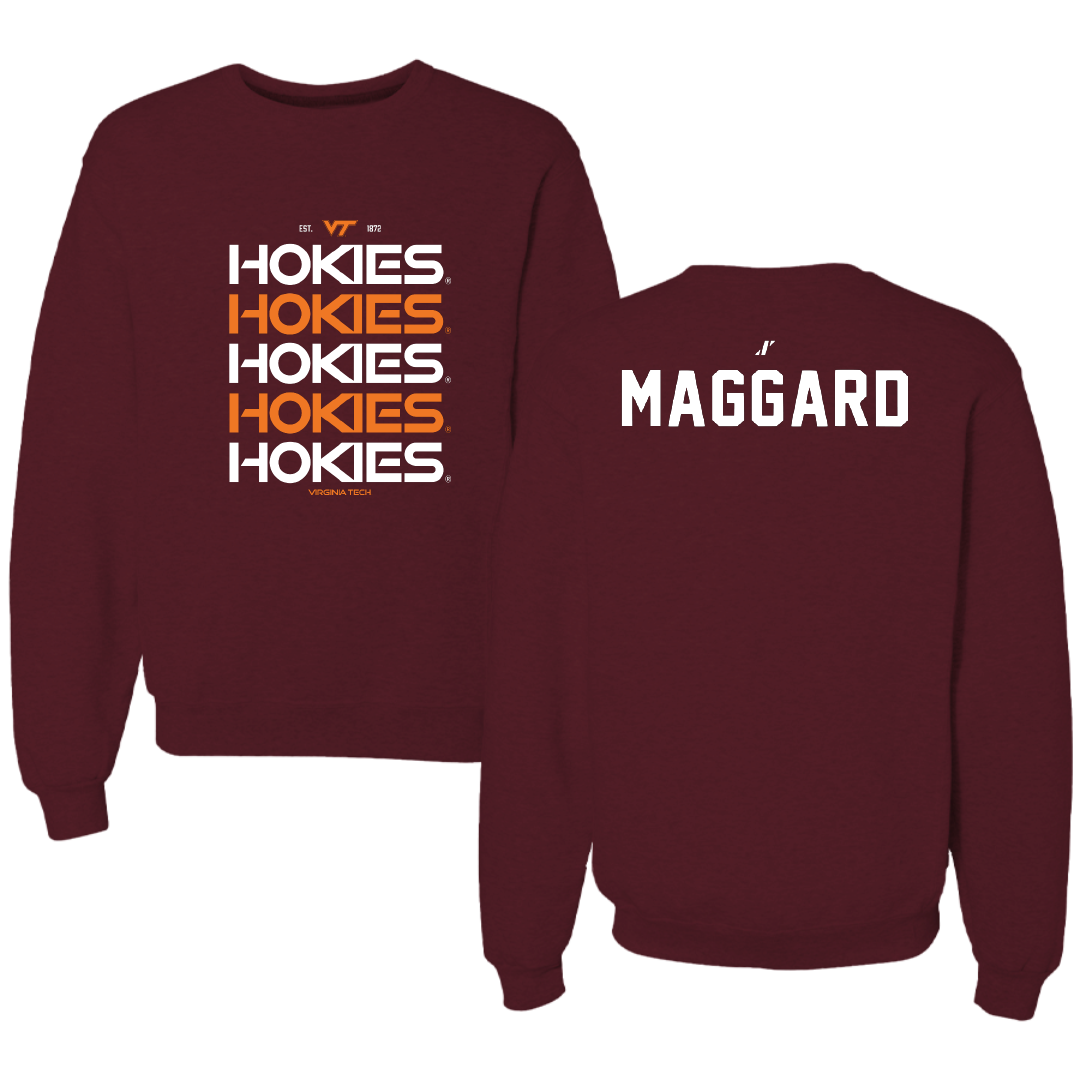 Virginia Tech Cheer Maroon General Crewneck - Kayla Maggard