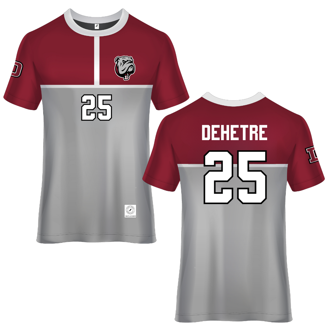 Dean College Maroon Soccer Jersey - #25 Colby Dehetre