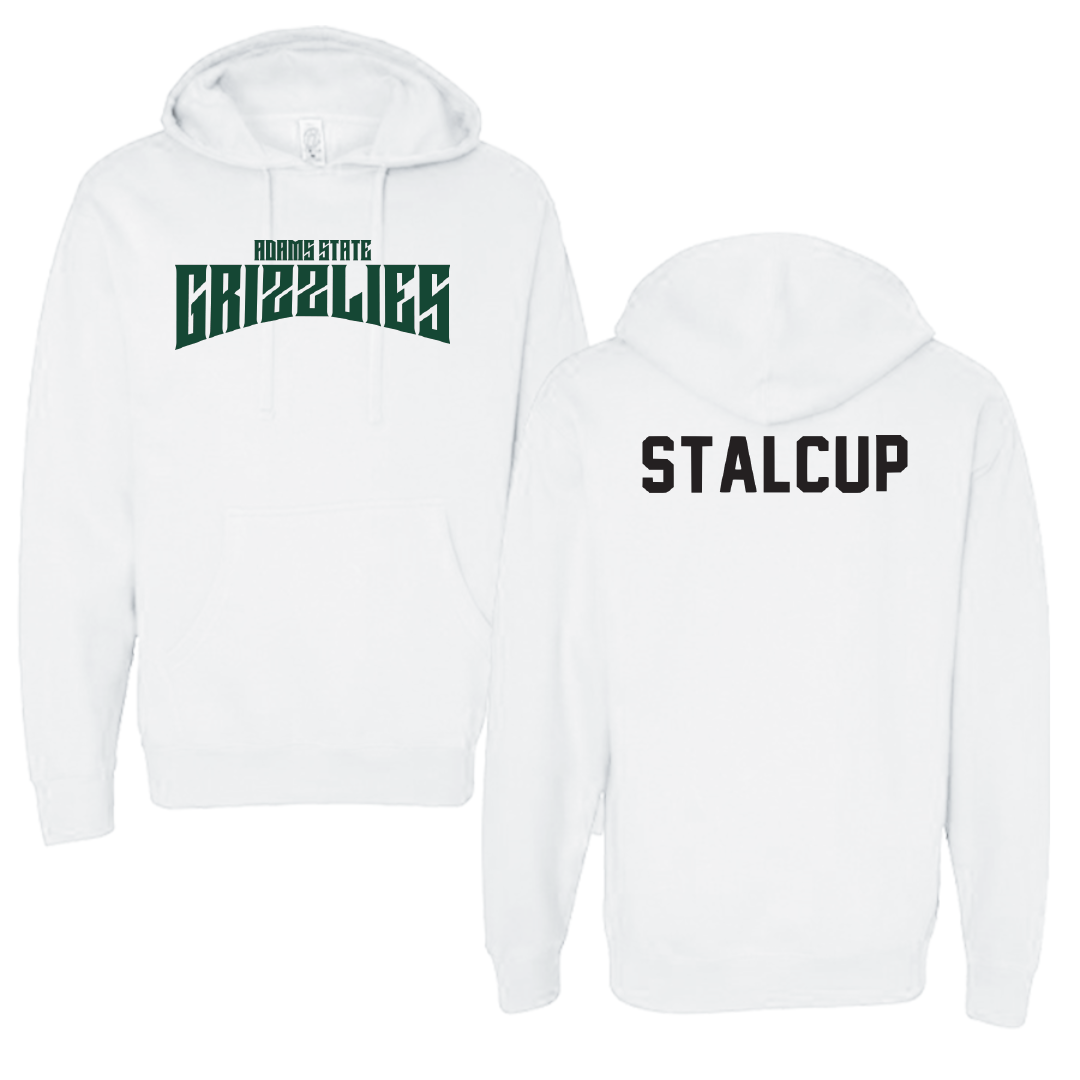 Adams State University Swimming & Diving White Classic Hoodie - Brayden Stalcup
