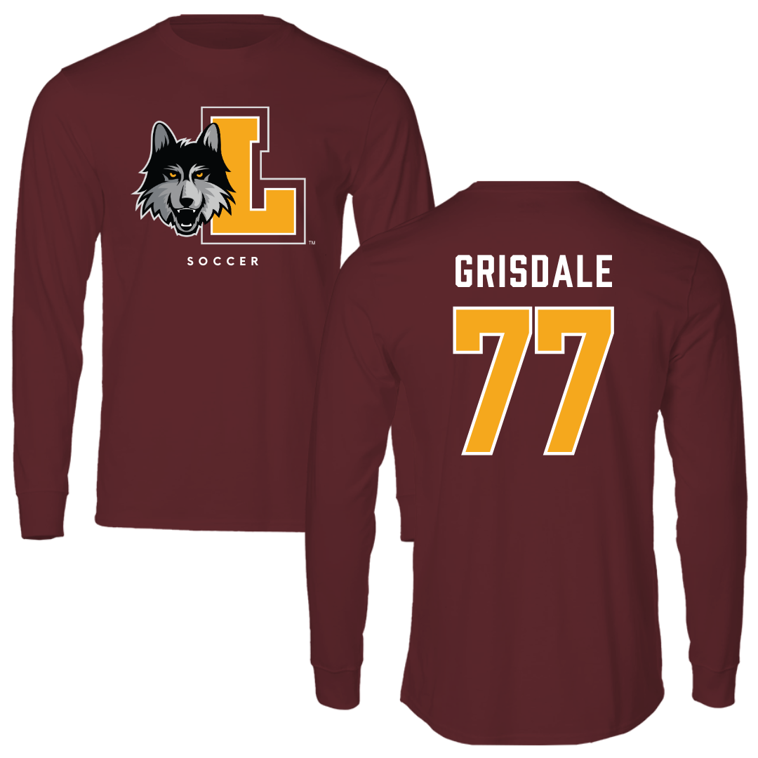Loyola University-Chicago Soccer Maroon Mascot Long Sleeve - #77 Faith Grisdale