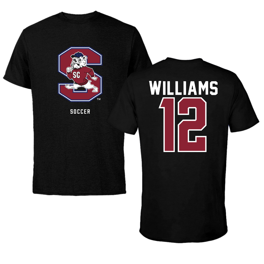 South Carolina State University Soccer Black Tee - #12 Katelyn Williams