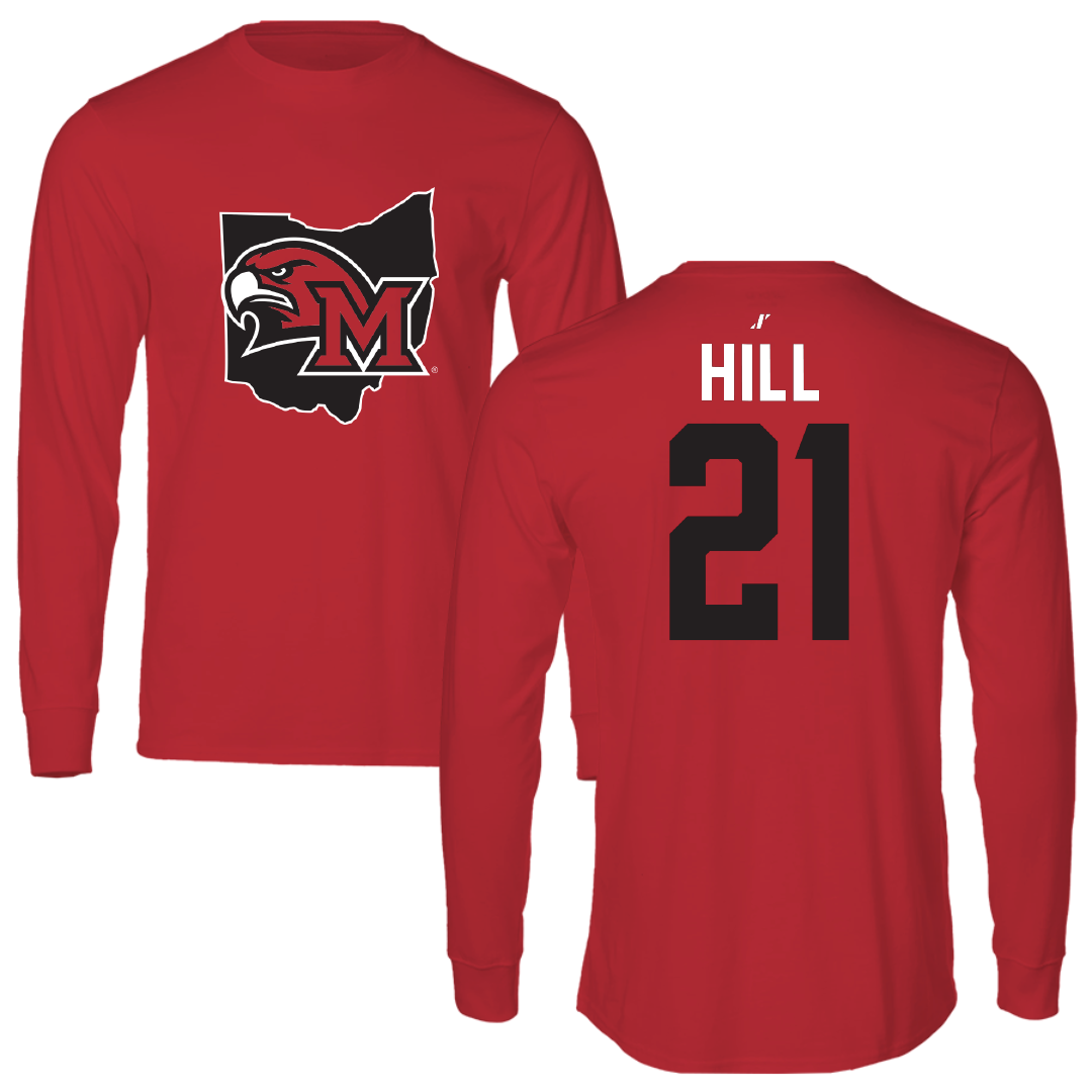 Miami University (Ohio) Soccer Red State Performance Long Sleeve - #21 Emma Hill