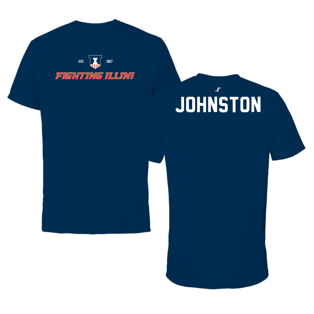 University of Illinois TF and XC Navy General Performance Tee - Cody Johnston