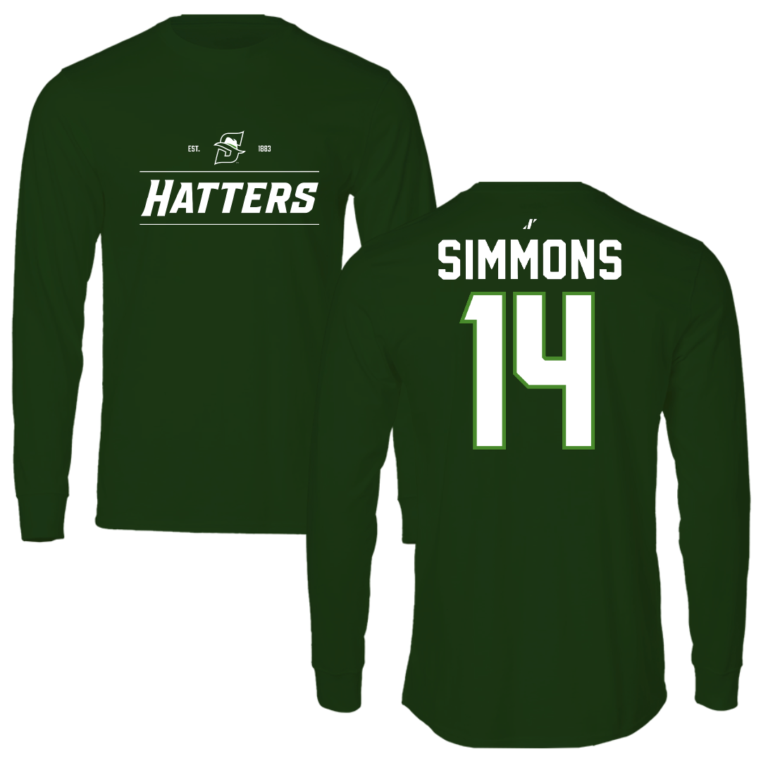 Stetson University Volleyball Forest Green General Long Sleeve - #14 Jenna Simmons