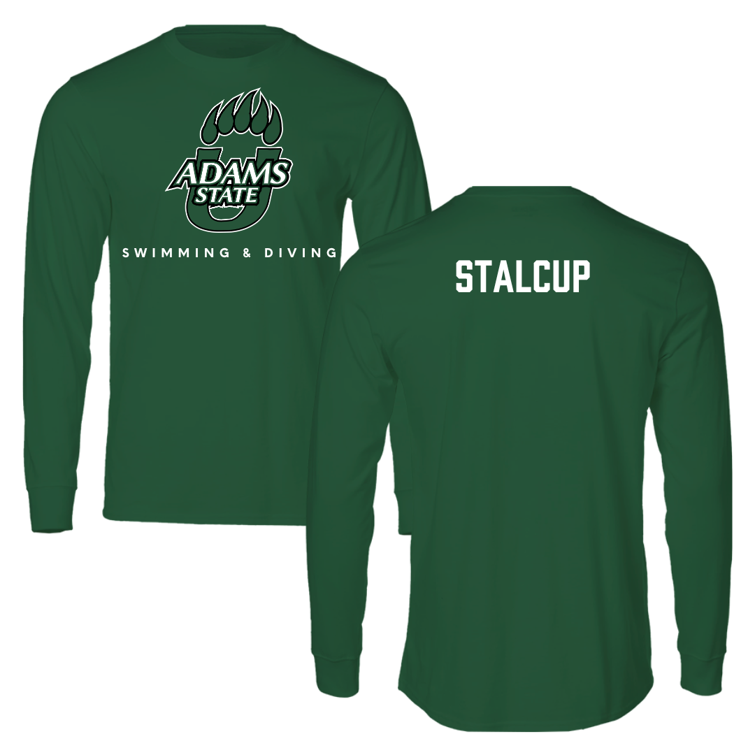 Adams State University Swimming & Diving Forest Green Long Sleeve - Brayden Stalcup