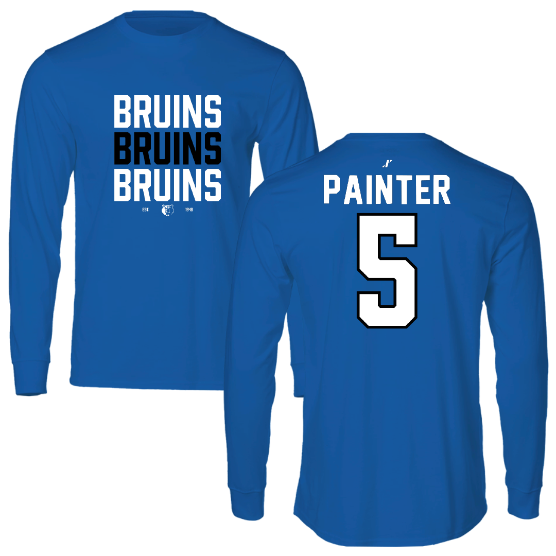 Salt Lake Community College Softball Blue General Performance Long Sleeve - #5 Lahela Painter