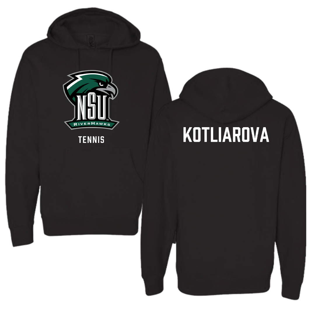 Northeastern State University Tennis Black NSU Hoodie - Sofia Kotliarova