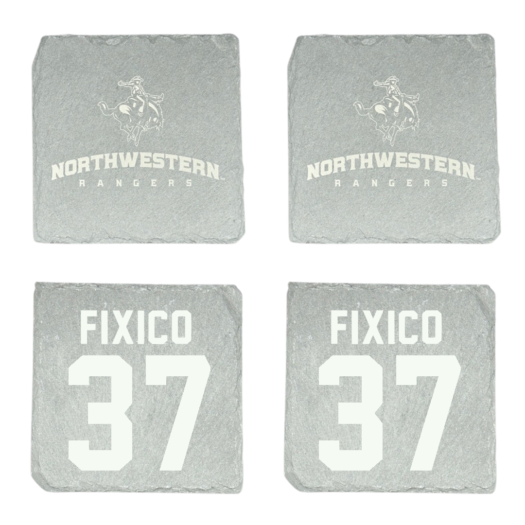 Northwestern Oklahoma State University Baseball Stone Coaster (4 Pack)  - #37 Jackson Fixico