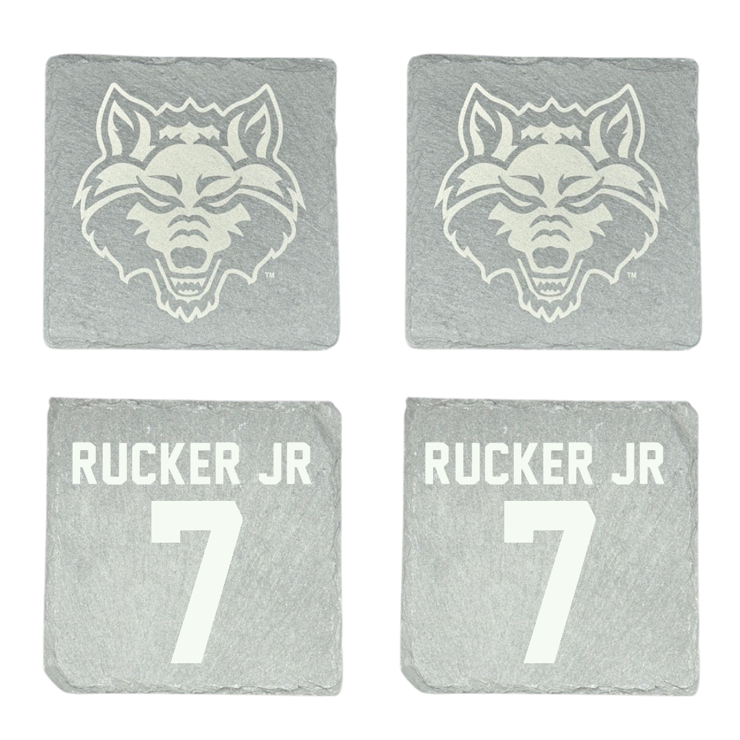 Arkansas State University Football Stone Coaster (4 Pack)  - #7 Corey Rucker Jr