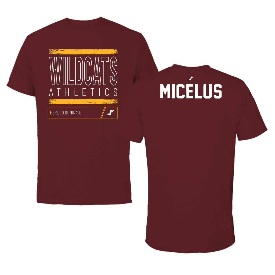 Bethune-Cookman University TF and XC Maroon Dominate Performance Tee - Jessica Micelus