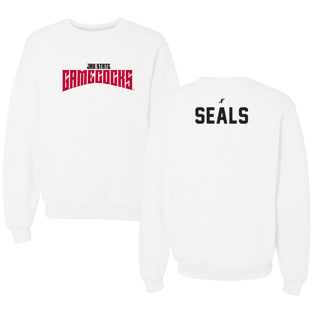 Jacksonville State University TF and XC White Classics Crewneck - Lydia Seals