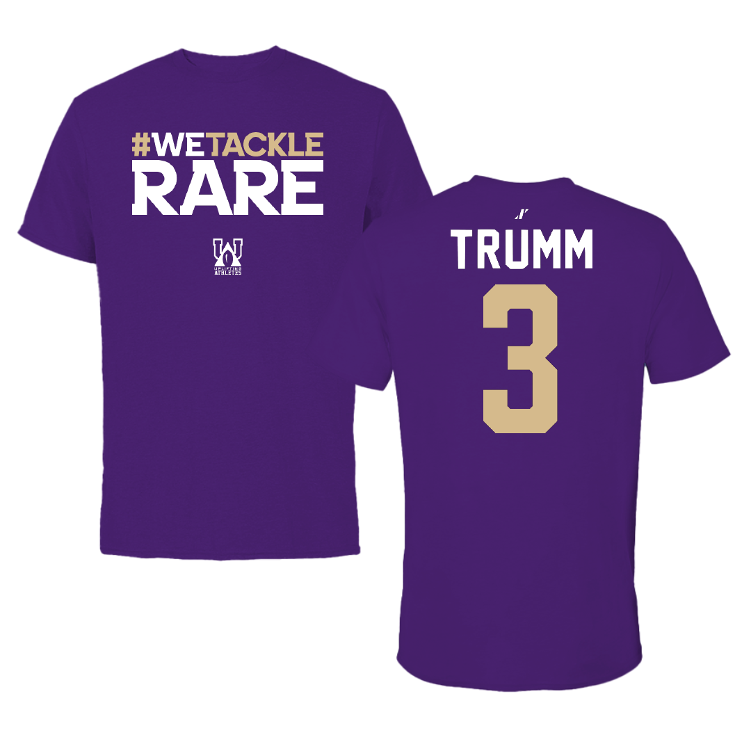 Western Carolina University Basketball Purple Uplifting Athletes Tee - #3 Reagan Trumm