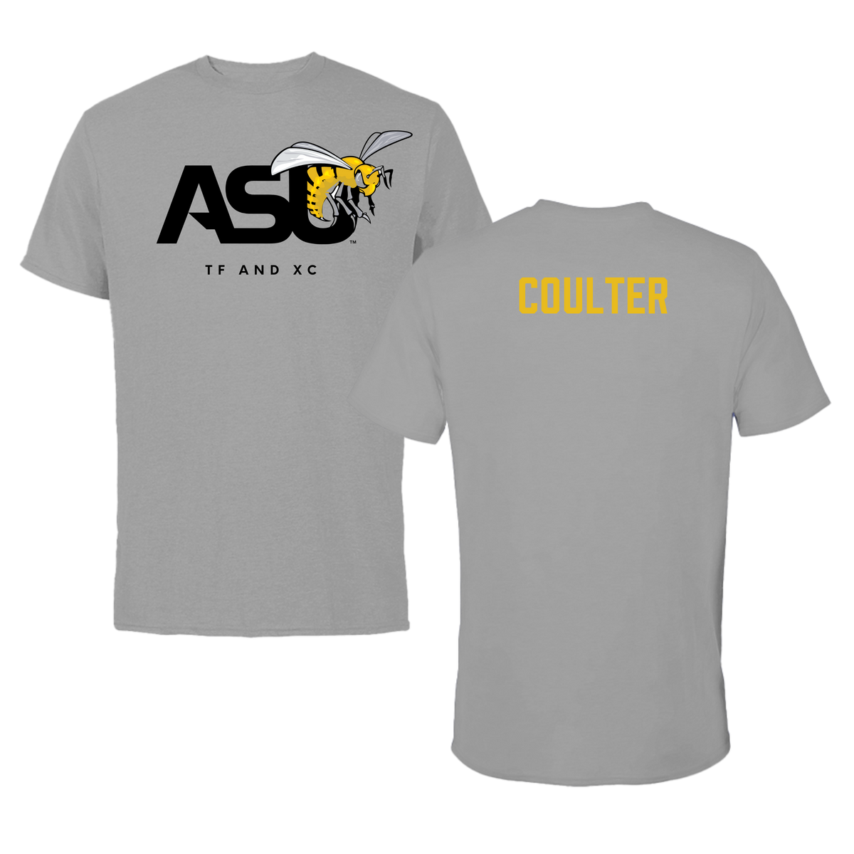 Alabama State University TF and XC Dark Gray Tee - Jon Coulter