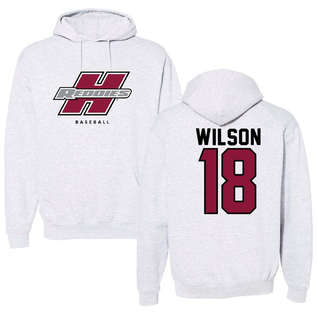 Henderson State University Baseball Gray Hoodie - #18 Caleb Wilson