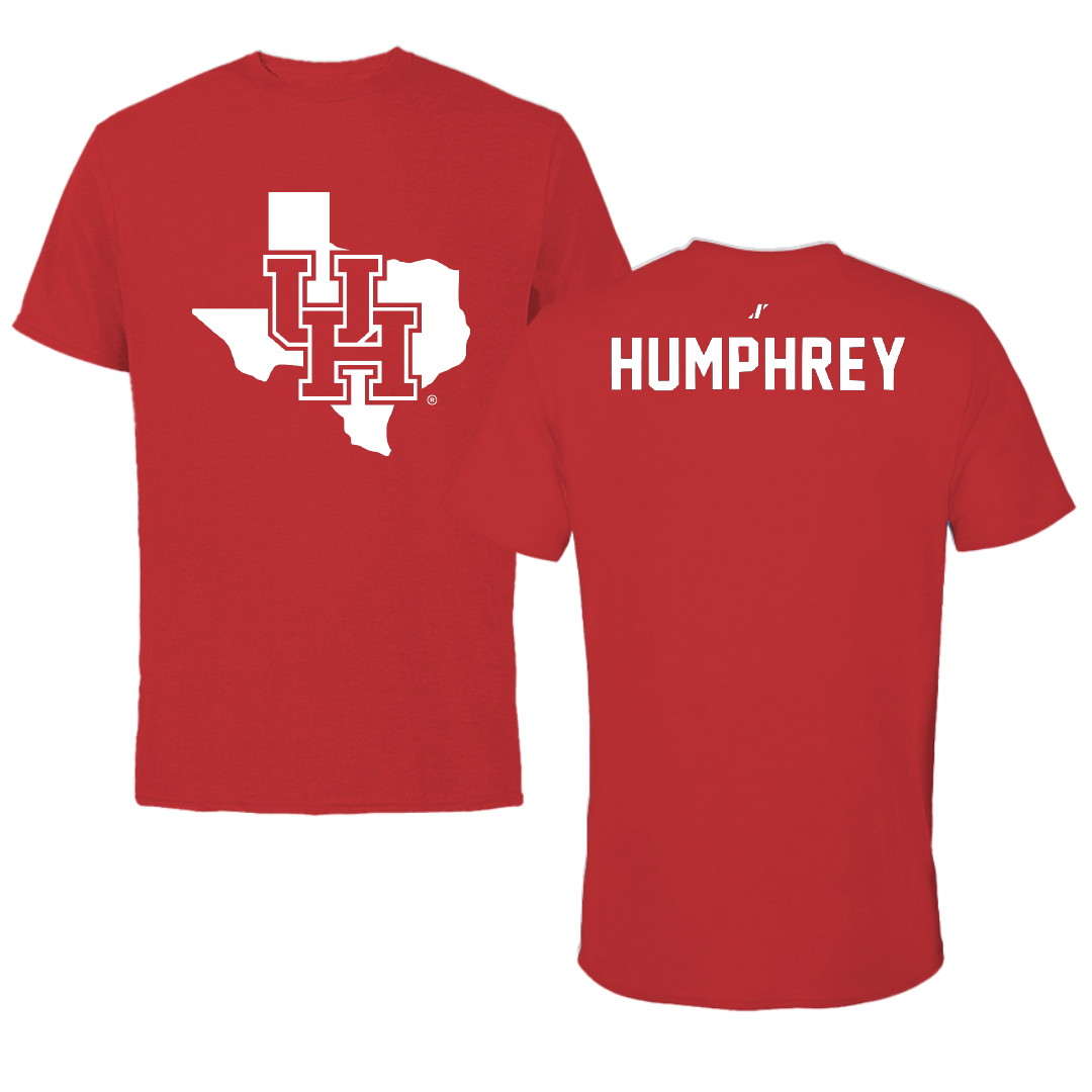 University of Houston Swimming & Diving Red State Performance Tee - Eden Humphrey