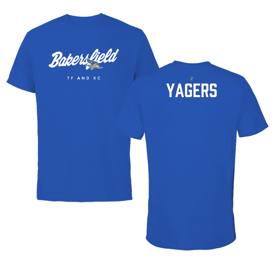 California State University-Bakersfield TF and XC Blue Tee - Jacob Yagers