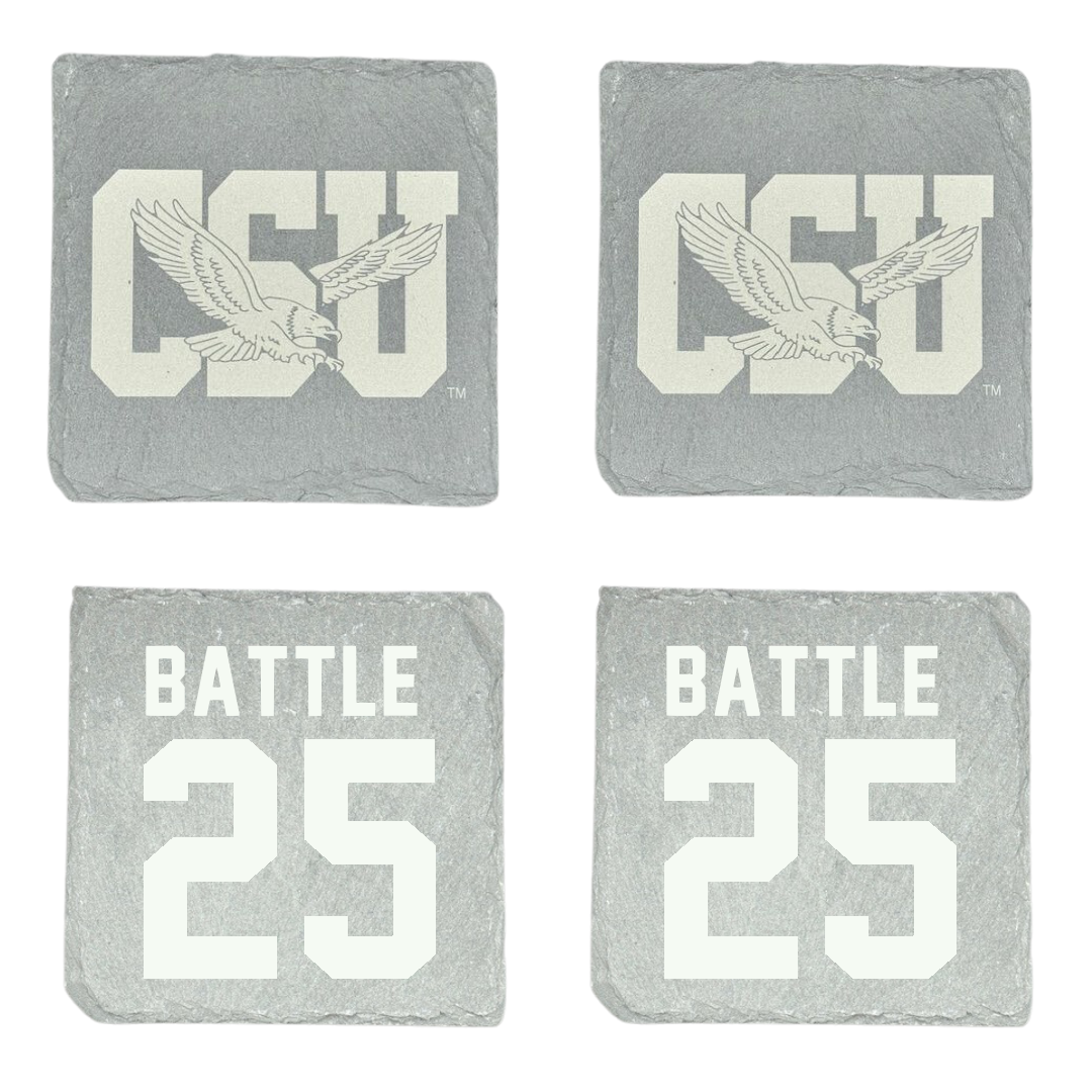Coppin State University Baseball Stone Coaster (4 Pack)  - #25 Curtis Battle