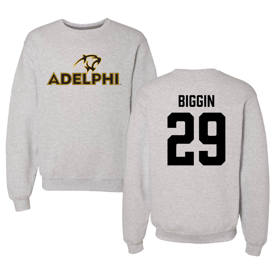 Adelphi University Field Hockey Gray Crewneck - #29 Emiline Biggin
