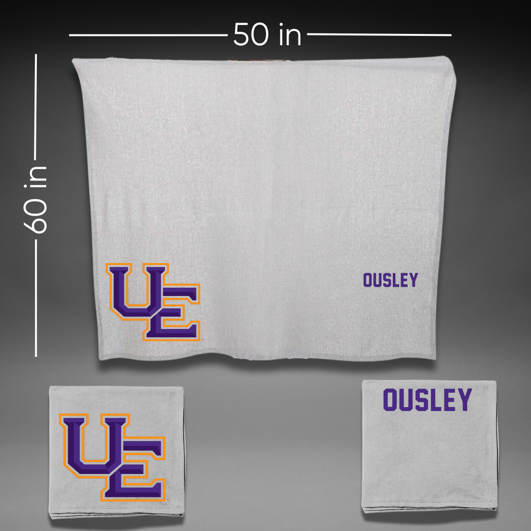 University of Evansville Golf Gray Blanket - Jamison Ousley