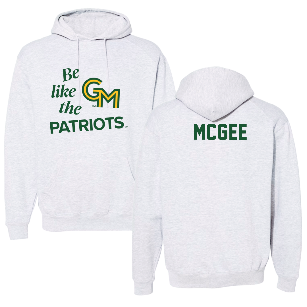 George Mason University Wrestling Light Gray Be Like Us Hoodie - DJ McGee