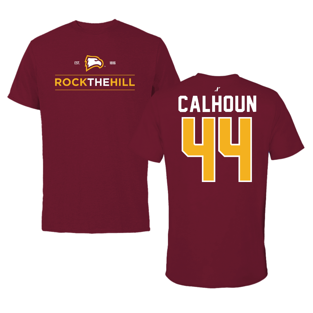 Winthrop University Lacrosse Garnet General Tee - #44 Emma Calhoun