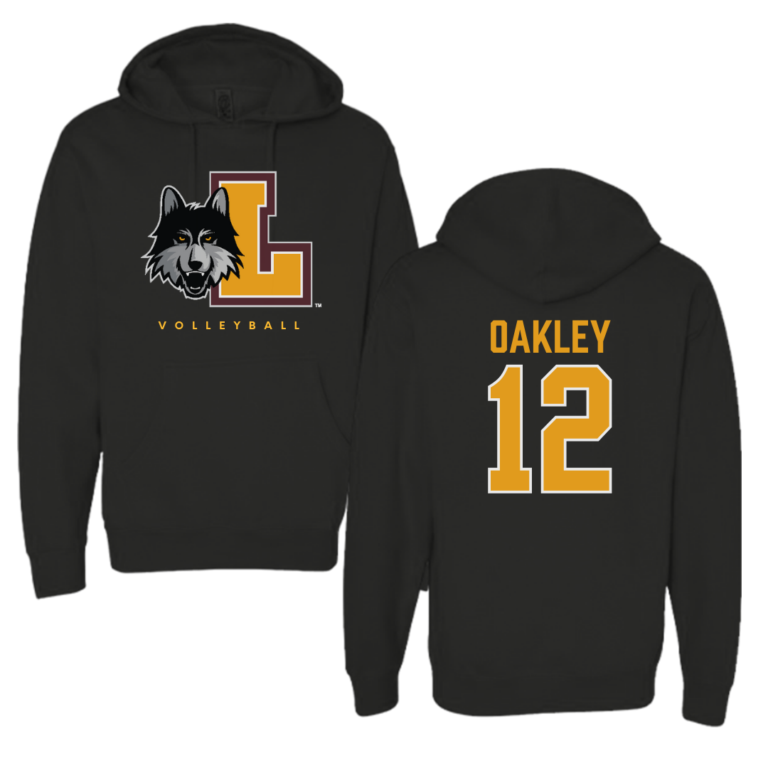 Loyola University-Chicago Volleyball Black Hoodie - #12 Matt Oakley