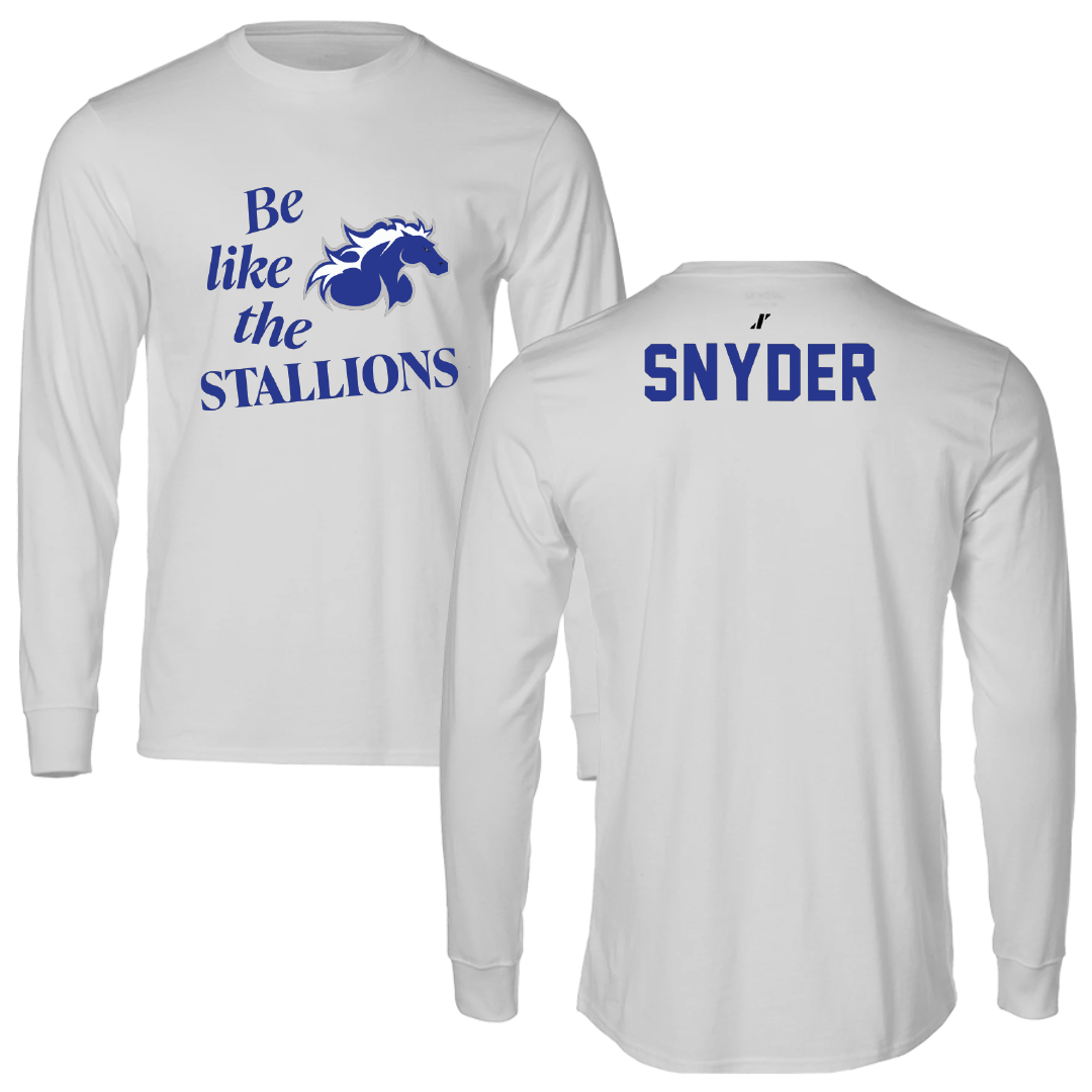 North American University Basketball Light Gray Be Like Us Performance Long Sleeve - Jayce Snyder