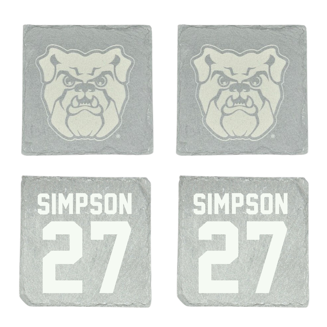Butler University Baseball Stone Coaster (4 Pack)  - #27 Espn Simpson