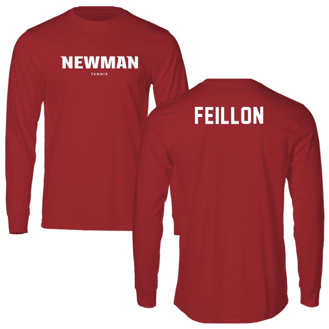 Newman University Tennis Canvas Red Long Sleeve - Luna Feillon