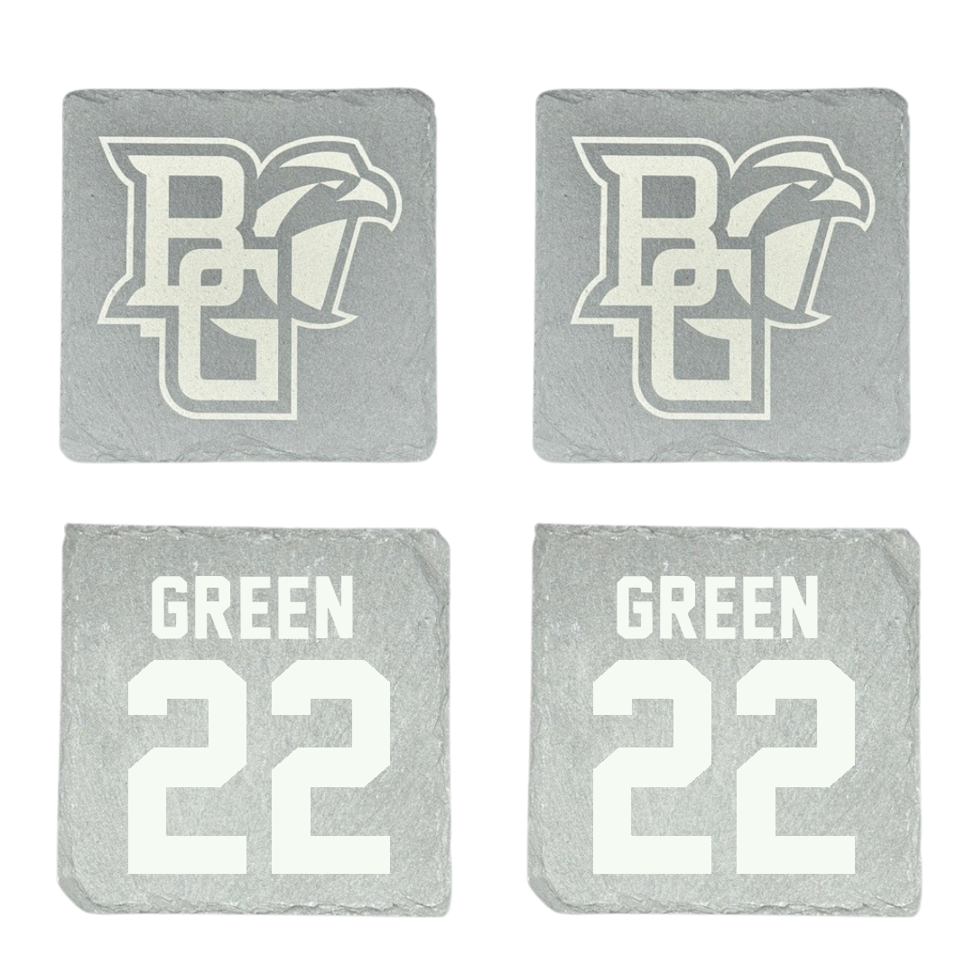 Bowling Green State University Soccer Stone Coaster (4 Pack)  - #22 Taylor Green