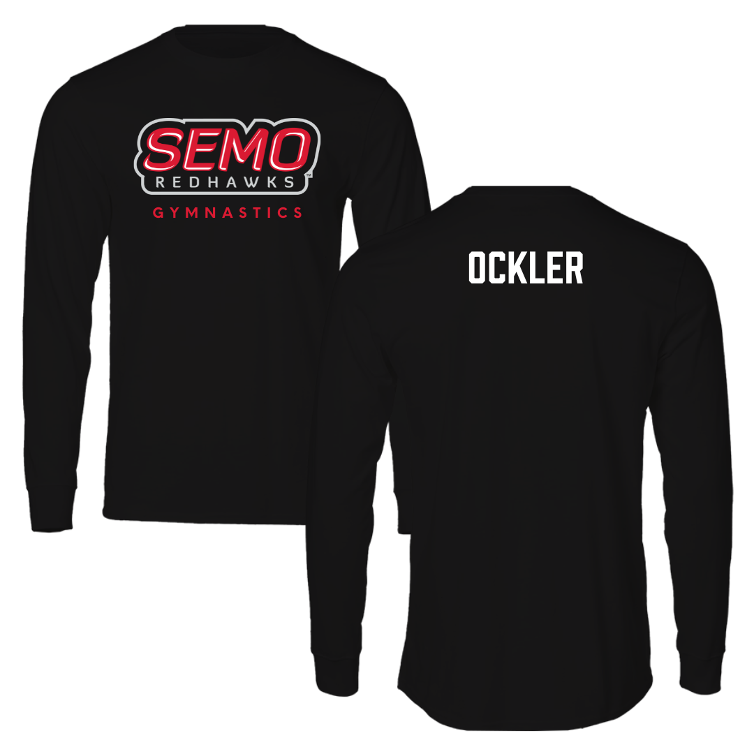 Southeast Missouri State University Gymnastics Black Performance Long Sleeve - Lindsay Ockler